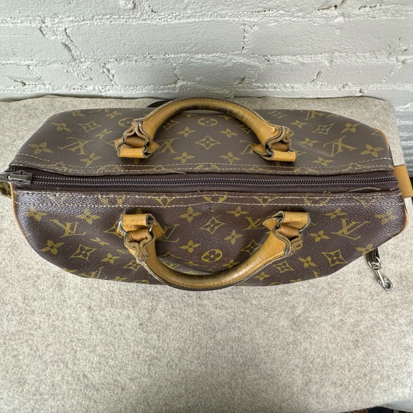 Louis Vuitton Vintage Speedy 30 Monogrammed Canvas Press Lock Made in the USA - Picture 2 of 16
